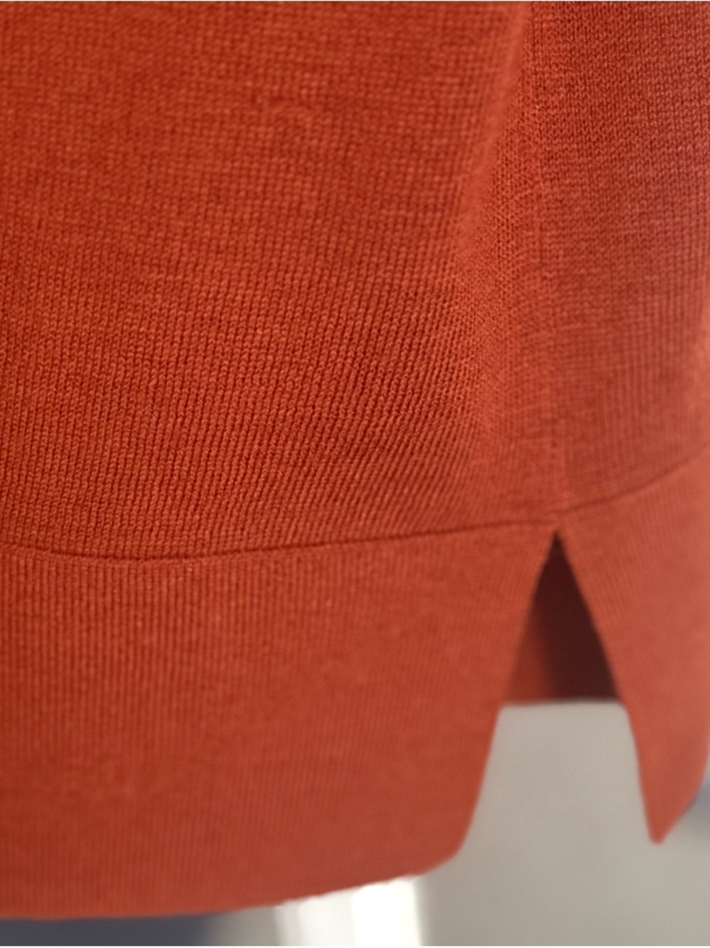 LOFT Rust Button-Front Long Cardigan - Picture 5 of 6